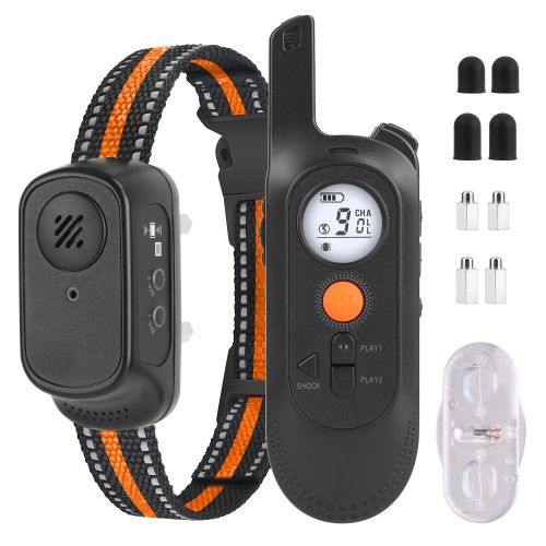 984FT Dog Training Collar IP65 Waterproof Pet Beep Vibration Electric Shock Collar 3 Channels Rechargeable Transmitter Receiver Trainer with Recording 984FT Dog Training Collar IP65 Waterproof Pet Beep Vibration Electric Shock Collar 3 Channels Rechargeable Transmitter Receiver Trainer with Recording