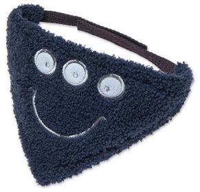 Touchdog 'Dizzy-Eyed Cyclops' Cotton Velcro Dog Bandana and Scarf (Color: NAVY, size: medium)